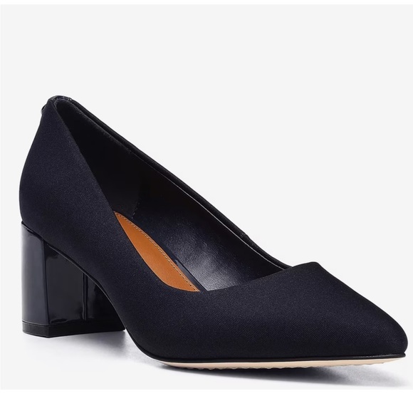 Donald Pliner Stephani pointed toe pumps with block heel Black Size 7.5 - Picture 2 of 13